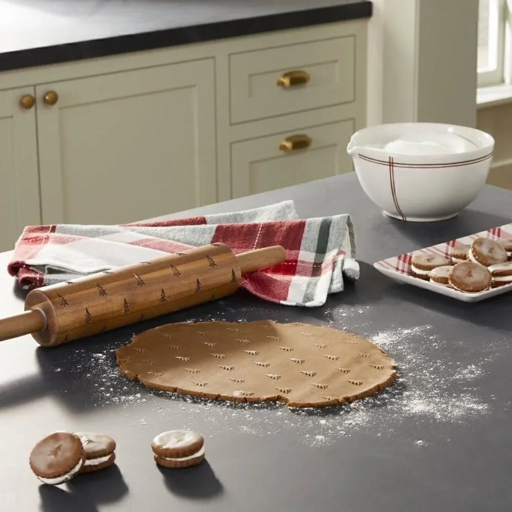 Hearth & Hand Christmas Tree Rolling Pin - Picture 2 of 7